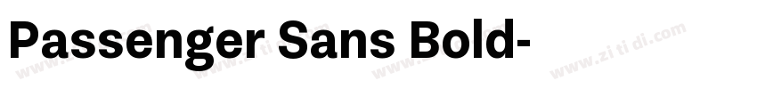 Passenger Sans Bold字体转换